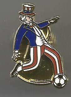 Pin Fussball Weltmeisterschaft 2026 USA Mascot gold